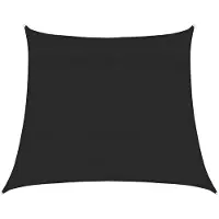 vidaXL Voile d'ombrage 160 g/m² trapèze noir 4/5x4 m PEHD