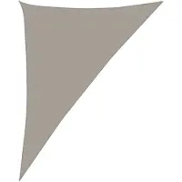 vidaXL Voile d'ombrage 160 g/m² triangulaire gris clair 4x5x6,8 m PEHD