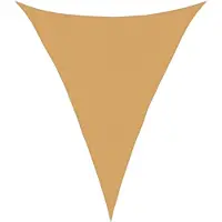 vidaXL Voile d'ombrage 160 g/m² triangulaire sable 4x5x5 m PEHD