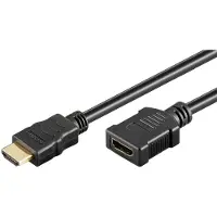 Goobay 76270 Câble d'extension standard HDMI haute vitesse avec Ethernet, 1,5 m, noir - 8K/60Hz