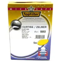 Top Filter Lot de 5 sacs aspirateur compatibles Zelmer et Curtiss TopFilter