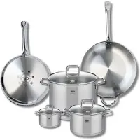 Elo Ensemble de 2 Poêles de cuisson 28 et 32 cm et 3 faitouts 12, 20 et 26 cm Profi Citrin