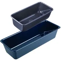 Dr. Oetker Dr Oetker 9925650 Moule À Cake 25 Cm, Moule À Cake 35 Cm, Moule À Pain, Moules À Pâtisserie, Moule À Gâteau, Moule À Pain De Mie, Moule À Brioche, Acier, Bleu, 25 X 11 X 7,5 Cm, 35 X 12,2 X 8,5 Cm