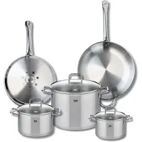 Elo Ensemble de 2 Poêles de cuisson 28 et 32 cm et 3 faitouts 16, 20 et 26 cm Profi Citrin