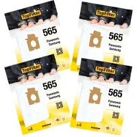 Top Filter Lot de 4 packs de 4 sacs aspirateur 64565 pour Samsung et Panasonic TopFilter Premium