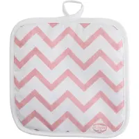 Autre Dr Oetker 4634 Manique De Cuisine, Manique Cuisine Rétro, Manique Pour Four, Manique De Cuisine Anti-Chaleur, Manique Pour Plats Chauds, Coton, Rose Pâle, Blanc, Gris, Dimensions 20 Cm X 20 Cm