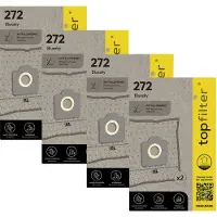 Top Filter Lot de 4 packs de 2 sacs aspirateur 64272 Bluesky TopFilter Premium