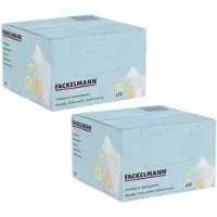Fackelmann Lot De 2 Boîtes De 250 Rince-Doigts Au Citron, Rince Doigts Citron, Rince Doigt, Lingette Citron, Rince Doigts Pour Fruits De Mer, Carton, Papier, Aluminium, 19,5 X 19,5 X 12 Cm