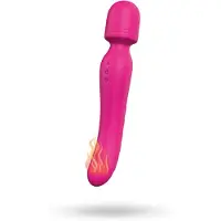 Dream Toys Vibes of Love - vibromasseur wand chauffant rechargeable - silicone rose