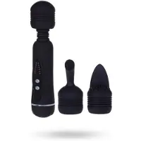 Vuxen Magical Massager Baguette de massage noire 20 cm