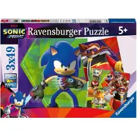 Ravensburger Puzzles 3x49 p - les aventures de sonic / sonic prime