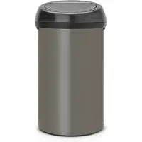 Brabantia Cestino Touch, Poubelle, Gris, Noir, Argent