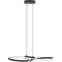 Eglo Lampe murale LED moderne Serpins 66cm - noir