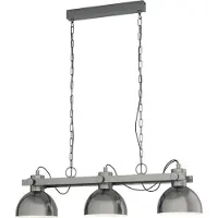 Eglo 43168 LUBENHAM 1 E27 triple suspension 900x200mm nickel antique crème