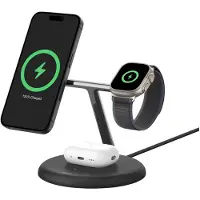 Belkin WIZ023VFBK chargeur d'appareils mobiles Écouteurs, Smartphone, Smartwatch Noir USB Recharge sans fil Intérieure