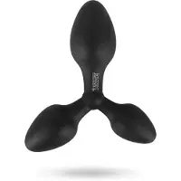 Black Velvets - plug anal triple stimulation - silicone noir