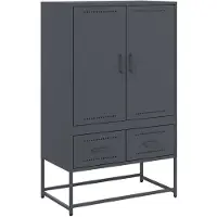vidaXL Highboard Anthracite 68x39x111,5 cm Acier