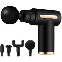 INF Pistolet de massage avec 4 têtes de massage 6 vitesses