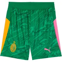 Puma Pantalon de sport 'AC Milan 25/26' vert / vert gazon / orange / rose