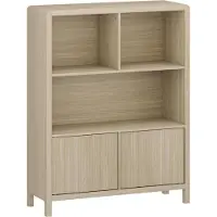 En.casa Highboard 'Lukkodso' Commode 103 x 80 x 28 cm Sideboard avec 2 portes et 5 compartiments imitation chêne