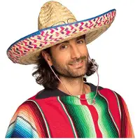 Generique sombrero chapeau paille salvatore 52cm adulte - 95424