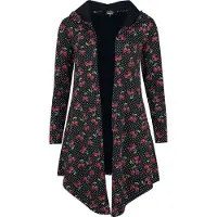 Rock Rebel by EMP Gilets & Ponchos de - Gilet avec Crânes Cerises - S - XXL - pour Femme - noir - Taille M