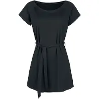 Forplay Robe courte de - Robe en Jersey avec Ceinture - S - 5XL - pour Femme - noir - Taille 3XL