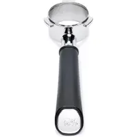 Solis Perfetta Bottomless Portafilter (54mm) - Porte-filtre sans fond - Piston sans fond - Barista - Café - Espresso - Acier inoxydable - Noir