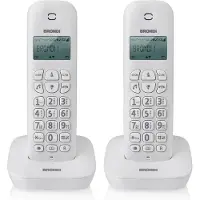 Brondi Téléphone DECT Gala Twin avec identification de l'appelant Blanc