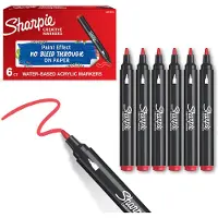 Sharpie Kreativmarker Rundspitze Acryl rot (1x)