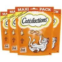 Mars Catisfactions Cat Snack With Chicken 180g 4 Units Orange