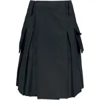 Brandit Jupe mi-longue de - Kilt - S - 5XL - pour Homme - noir - Taille XL