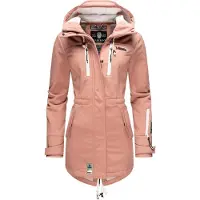 MARIKOO Manteau fonctionnel 'Zimtzicke' rose ancienne / blanc