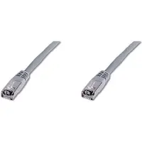 Equip 705414 Câble de raccordement Cat5e SF/UTP 2xRJ45 5,00 m gris Sachet en PVC