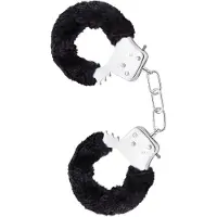 Temptasia - menottes peluche - noires