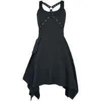 Heartless Robe mi-longue Gothic de - Robe Unpleasant Dreams - XS - XL - pour Femme - noir - Taille XS