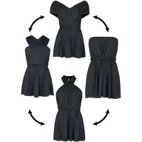 Black premium by emp Top de - Haut Multi-Way - XS - XXL - pour Femme - noir - Taille XS