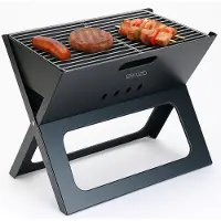 Ceruzo Budget Barbecue pliable - Portable- Pliable - Charbon de bois- Camping -Strand -Park