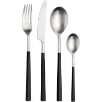 Pintinox Hive Set de couverts Noir 24 pièces - Acier inoxydable & ABS
