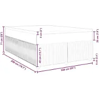 vidaXL Lit boxspring avec matelas Taupe 160x200 cm Tissu
