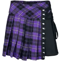 Chemical Black Jupe courte Gothic de - Hybrid - Jupe - XS - 4XL - pour Femme - lilas/noir - Taille XL