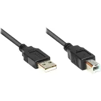 GOOD CONNECTIONS USB2.0 Kabel A-B schw. 1m