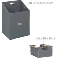 Relaxdays Wäschekorb (40 l)
