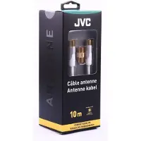 JVC Câble antenne 10 m Blanc Connecteurs Or