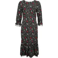 Hell Bunny Robe longue Rockabilly de - Lilth - Robe Longue - XS - M - pour Femme - multicolore - Taille S