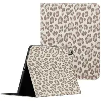 Selencia Coque tablette Sabi avec imprimé léopard pour Apple iPad 11 (2025) 11 pouces A16 / iPad 10 (2022) 10.9 pouces - Soft Ivory