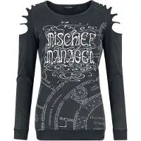 Harry Potter T-shirt manches longues de - Mischief Managed - L - XXL - pour Femme - gris foncé - Taille XL