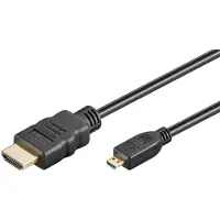 Goobay HDMI – Micro HDMI (5 m), Câble vidéo, Noir