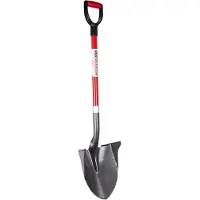 Root Slayer - RootSlayer Pelle à Rebords - Pelle Ultra pointu pour tous types de sols - Lames en Acier Carbone - Noir/Rouge - 110x11x22 cm
