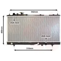 VAN WEZEL 27002168 Radiateur Refroidisseur d'eau Refroidisseur de moteur pour MAZDA 323 F VI (BJ) FAMILIA VI (BJ)